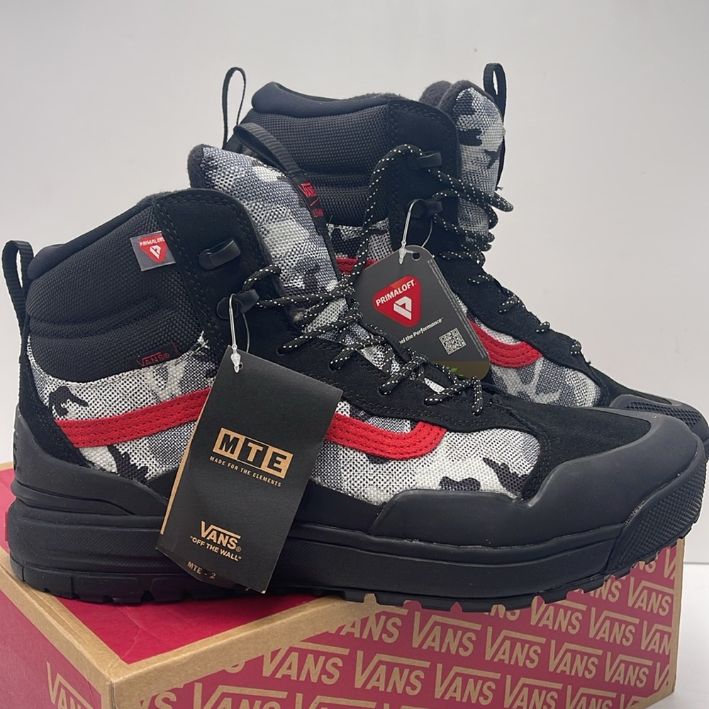 Vans Men’s Black Red High-Top Sneakers Boots Ultrarange Exo
Arctic Camo Black - Picture 7 of 16